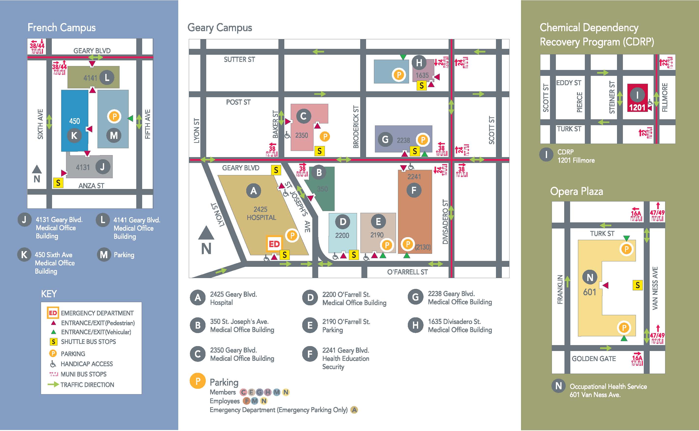 Kaiser Interstate Portland Campus Map